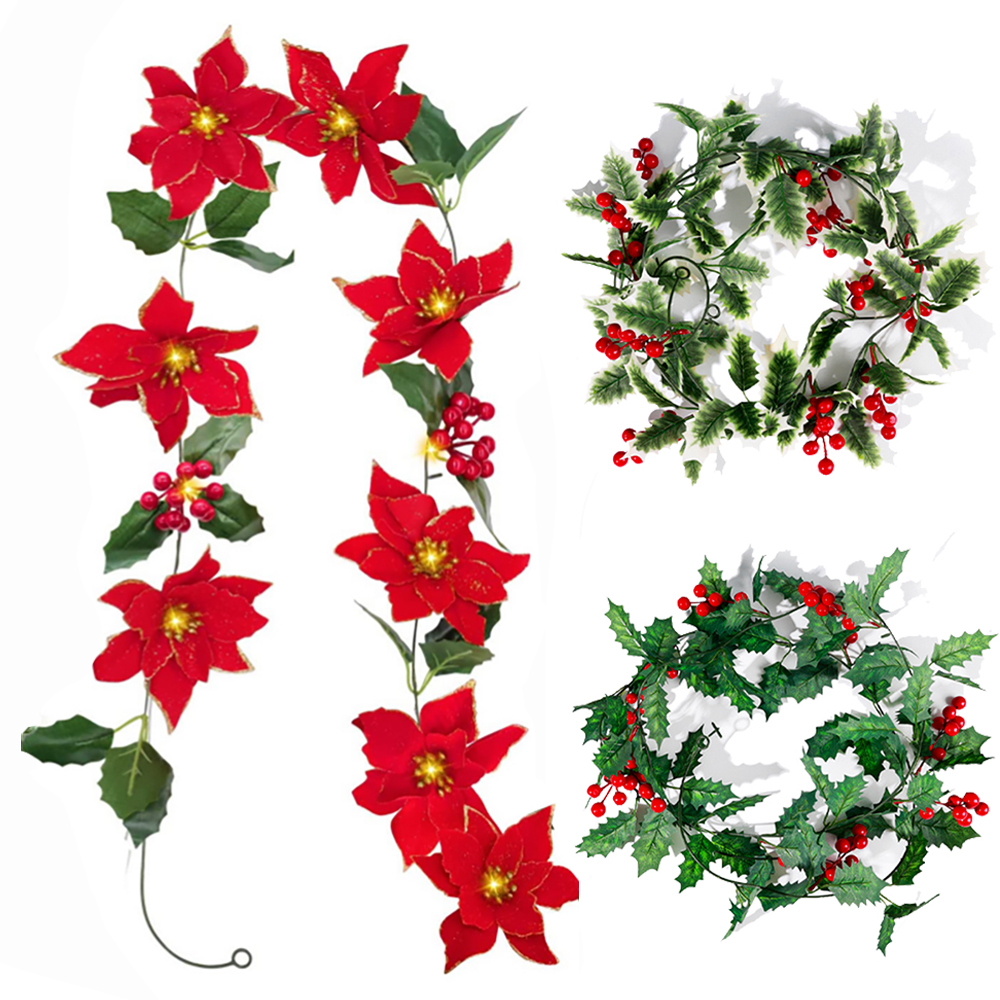 2M Christmas Artificial Holly  - Christmas Tree Artificial 评论和价格