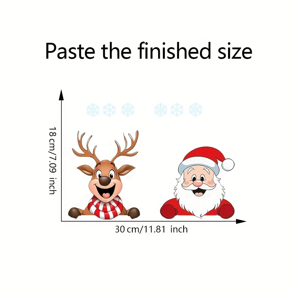 Festive Christmas Window Stick - Snowflake Window Decal 评论和价格