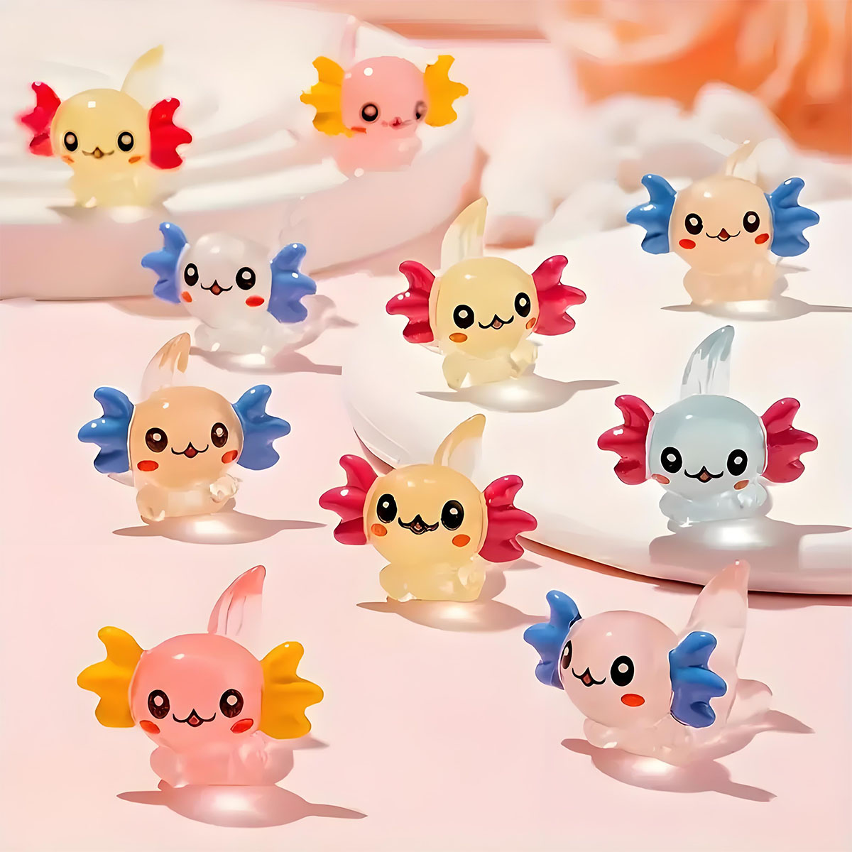 10/20pcs Mini Resin Axolotl Fi - Nutcracker Figurine 评论和价格