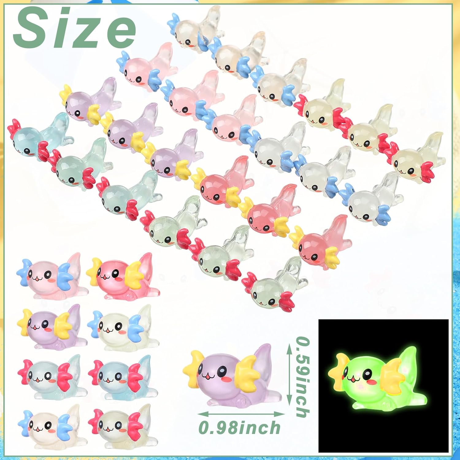 10/20pcs Mini Resin Axolotl Fi - Nutcracker Figurine 评论和价格