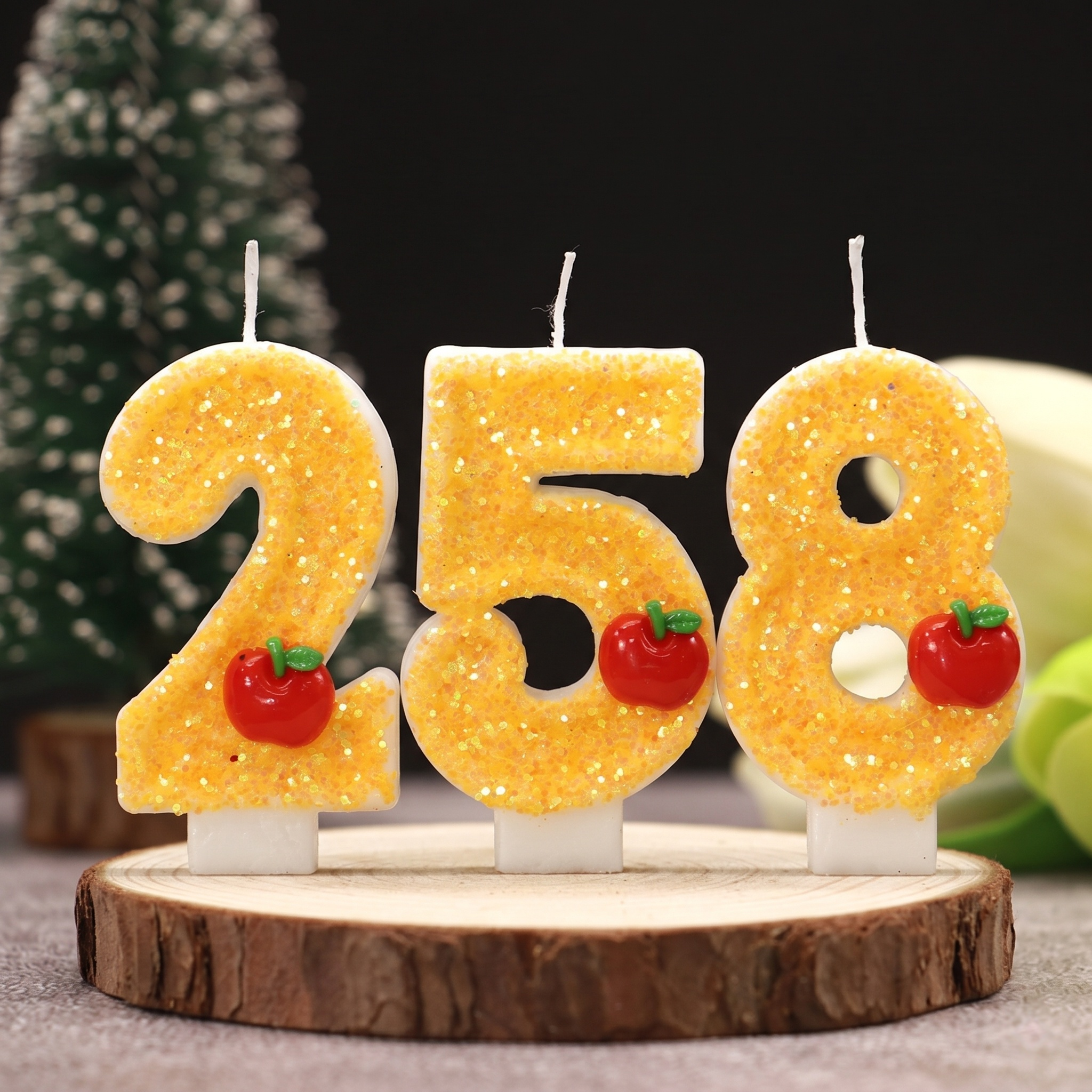 Red Apple Fresh Yellow Digital - Holiday Candle Set 评论和价格