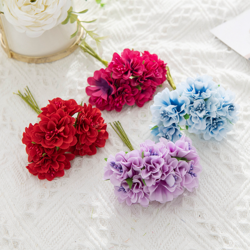 18Pcs Artificial Flowers Stame - Christmas Wreath Fake 评论和价格