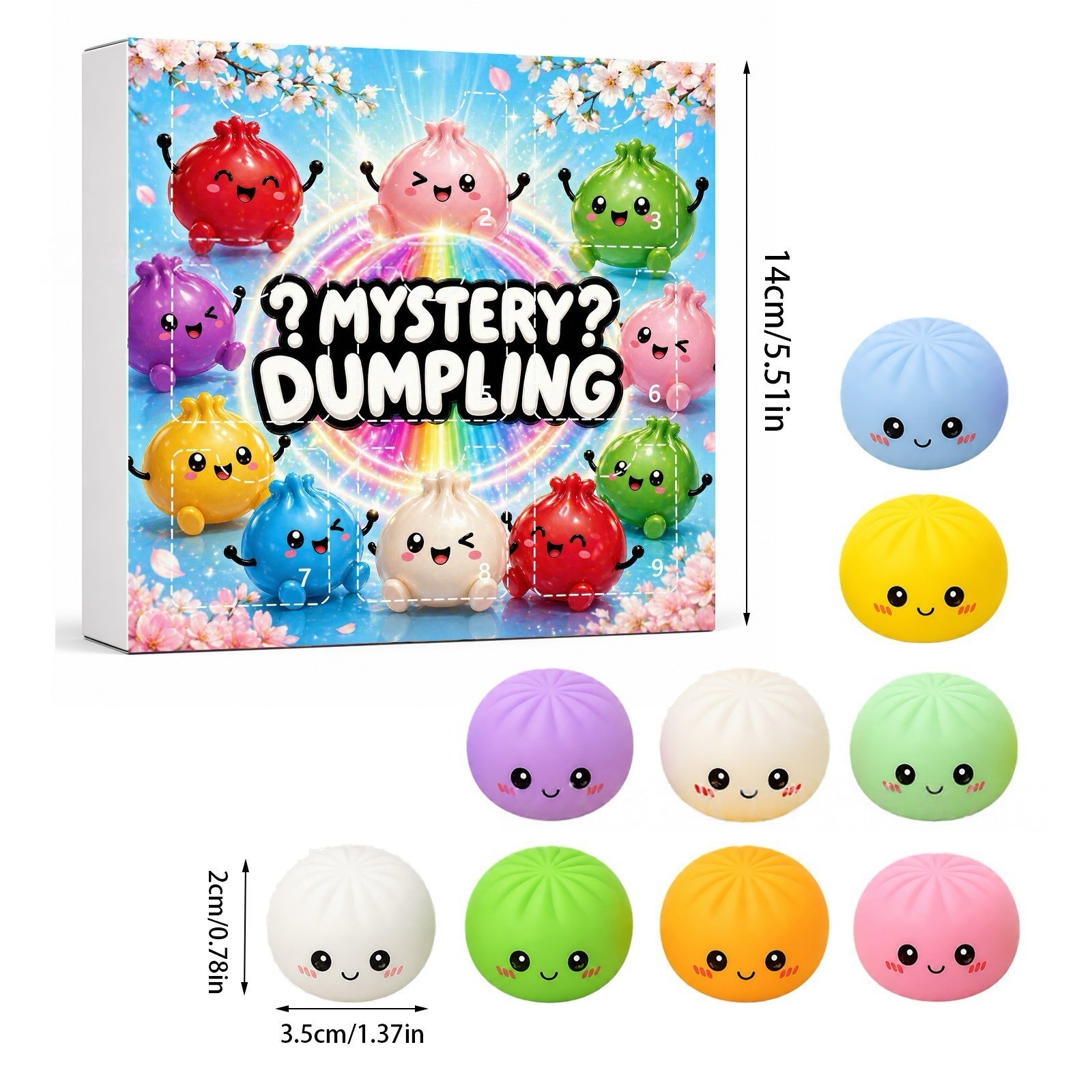 Kawaii Squishy Dumpling Advent - Advent Calendar Gift 评论和价格