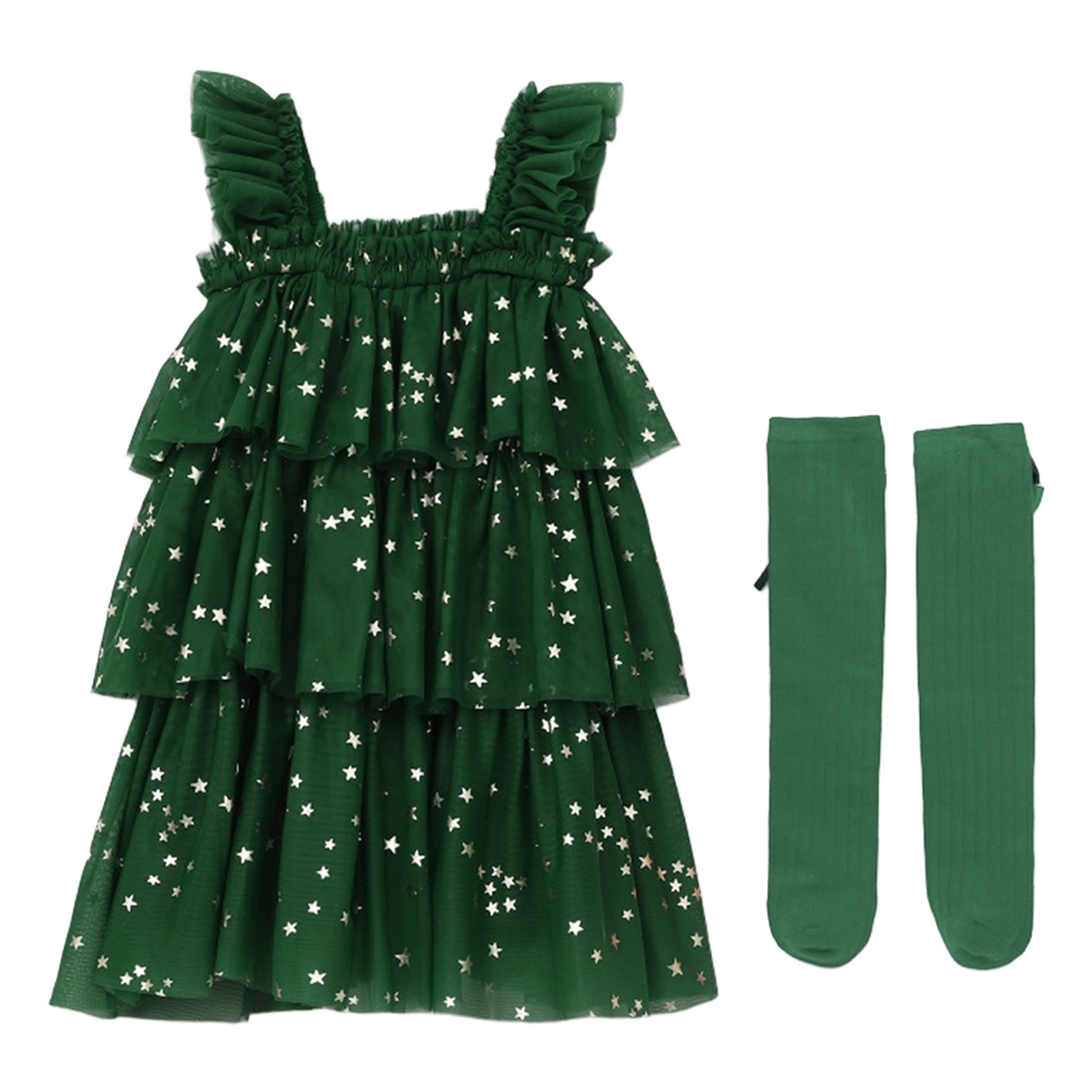 Toddler Girls Christmas Tree E - Elf Costume Christmas 评论和价格
