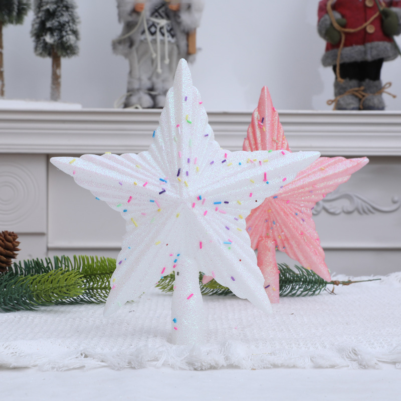 Christmas Pink Pentagon Top St - Star Tree Topper 评论和价格