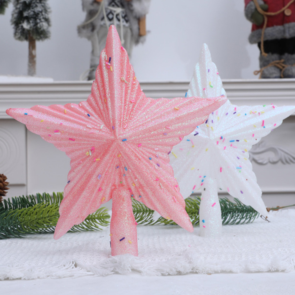 Christmas Pink Pentagon Top St - Star Tree Topper 评论和价格
