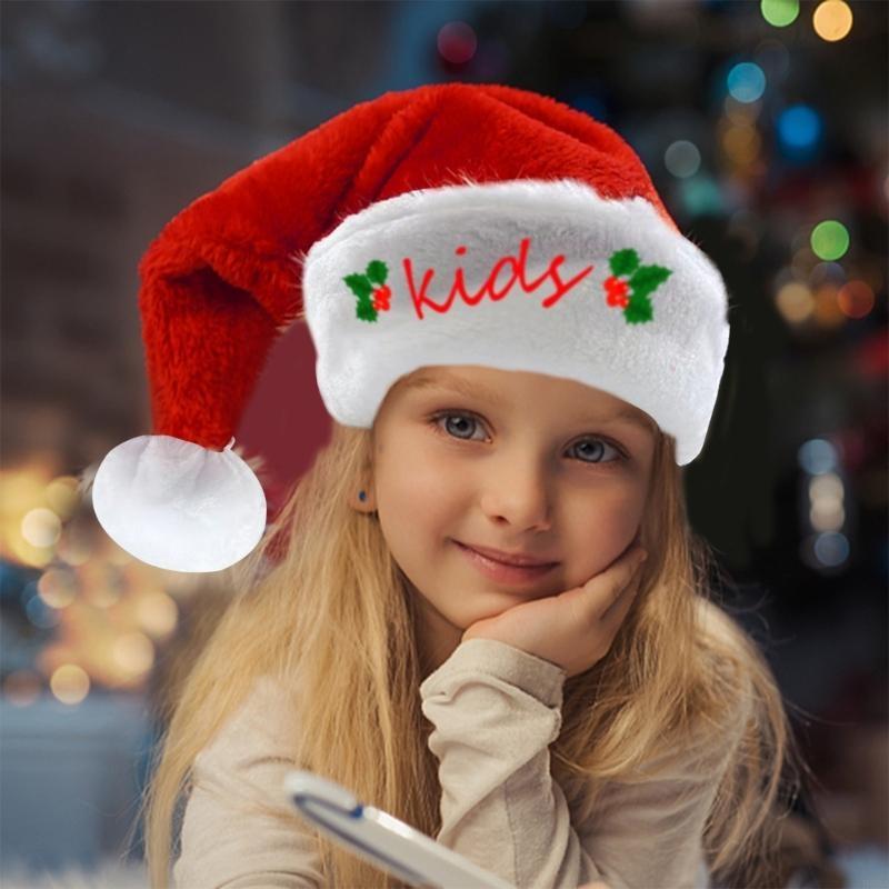 P88A Embroidery Christmas Sant - Santa Hat Plush 评论和价格
