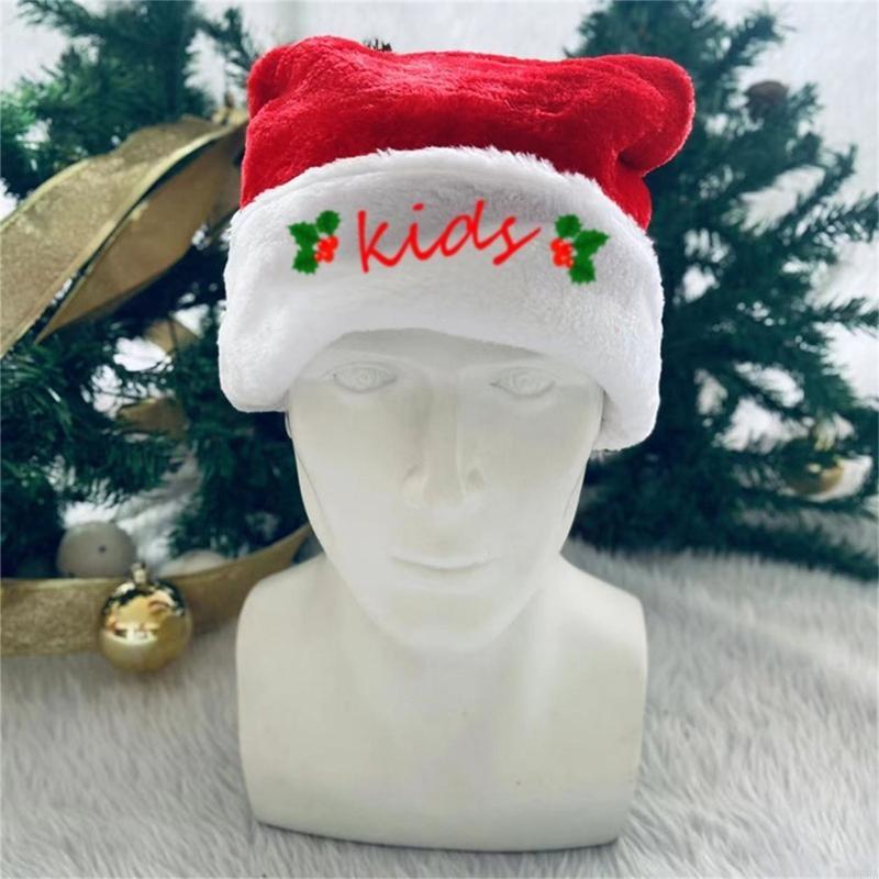 P88A Embroidery Christmas Sant - Santa Hat Plush 评论和价格