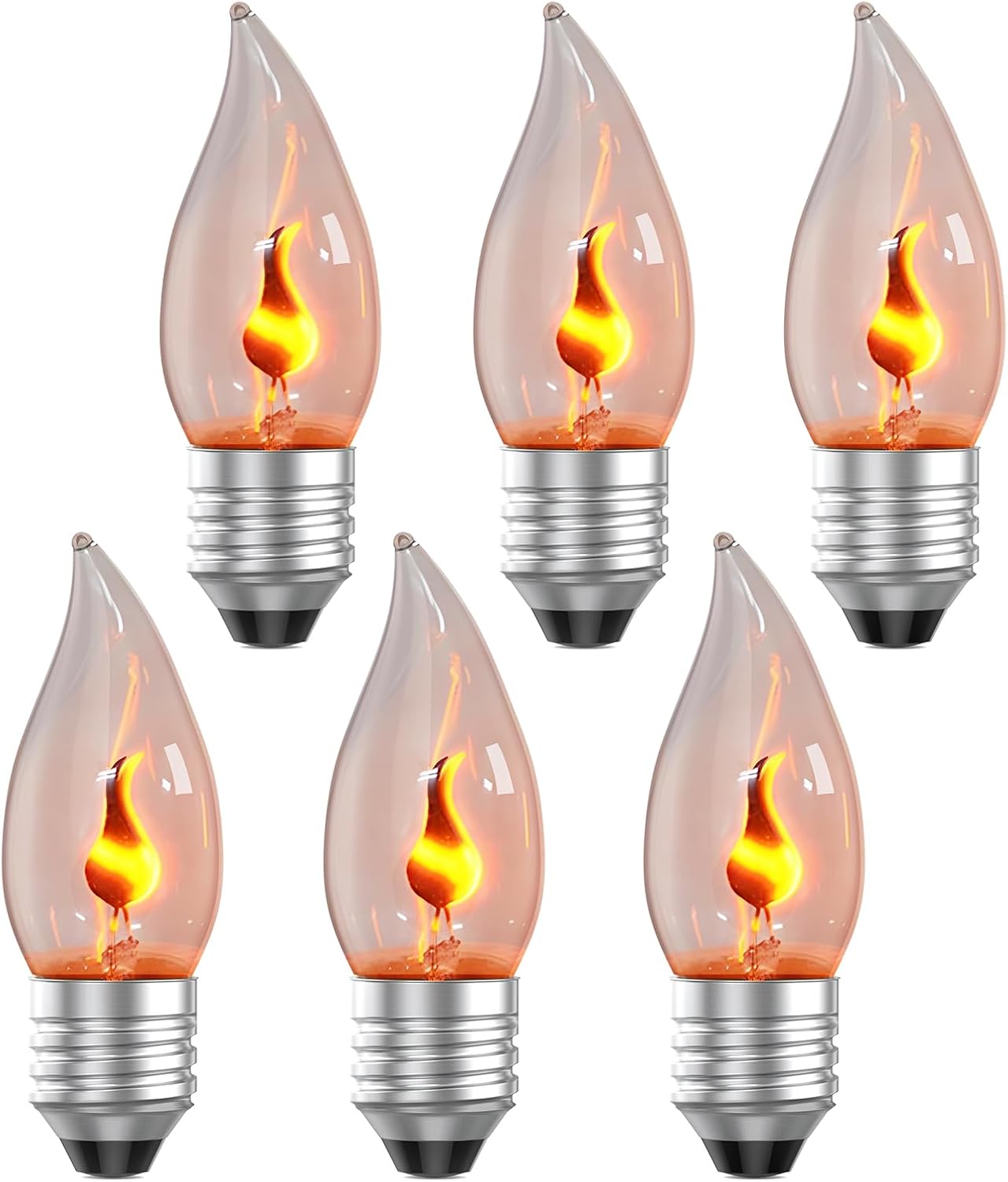 E26 Flame Light Bulbs, Flicker - Christmas Lights Outdoor 评论和价格
