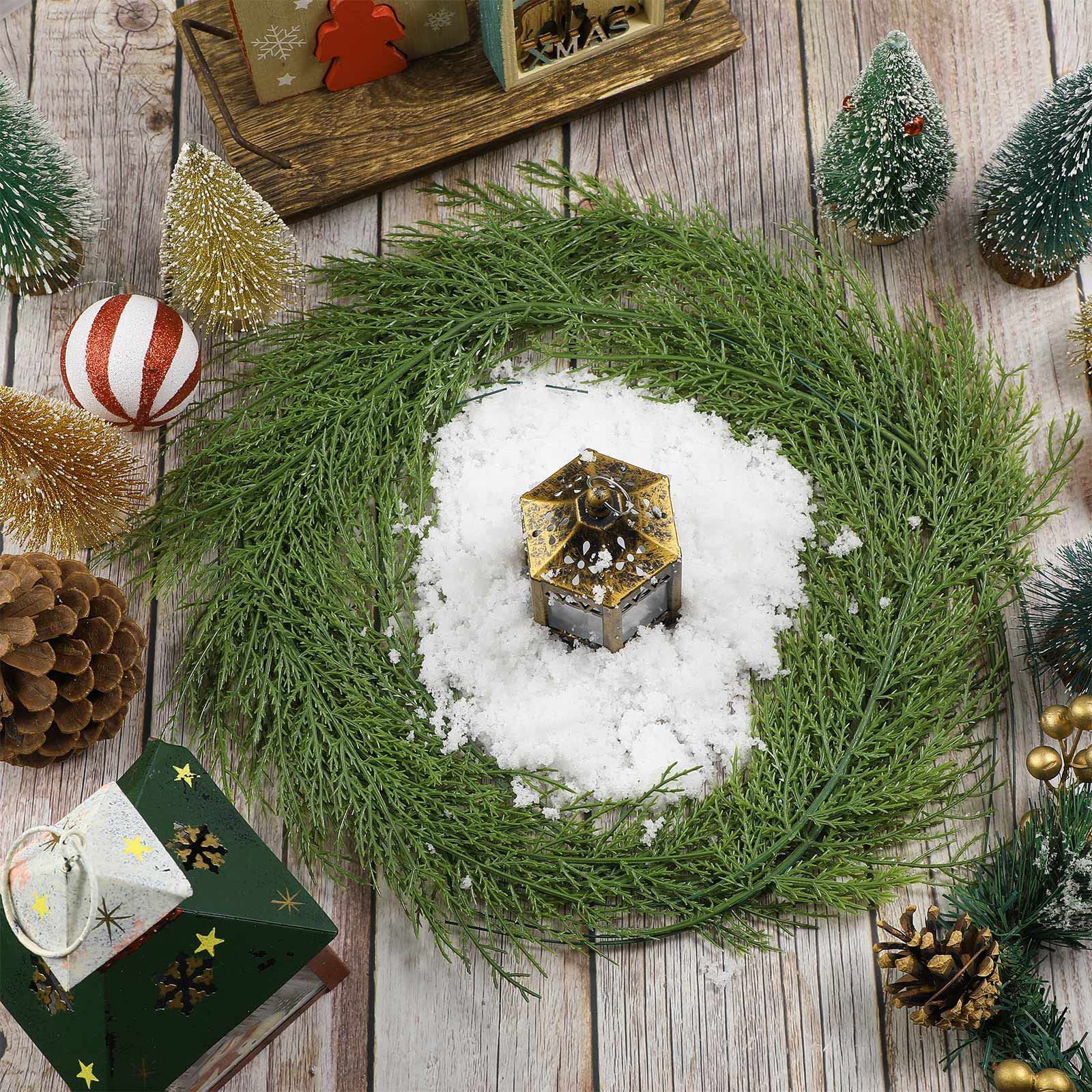 20Pcs Artificial Pine Sprigs F - Christmas Wreath Fake 评论和价格
