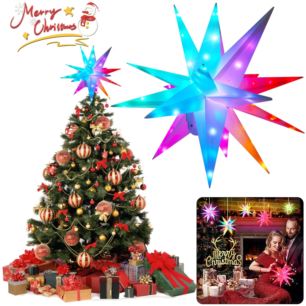 25/40/50/60CM Christmas Star L - Star Tree Topper 评论和价格
