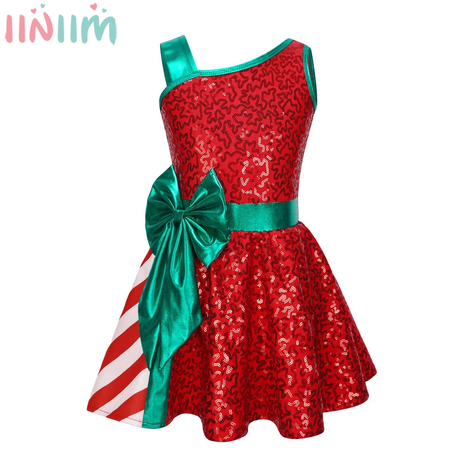 Kids Girls Christmas Party Dre - Elf Costume Christmas 评论和价格