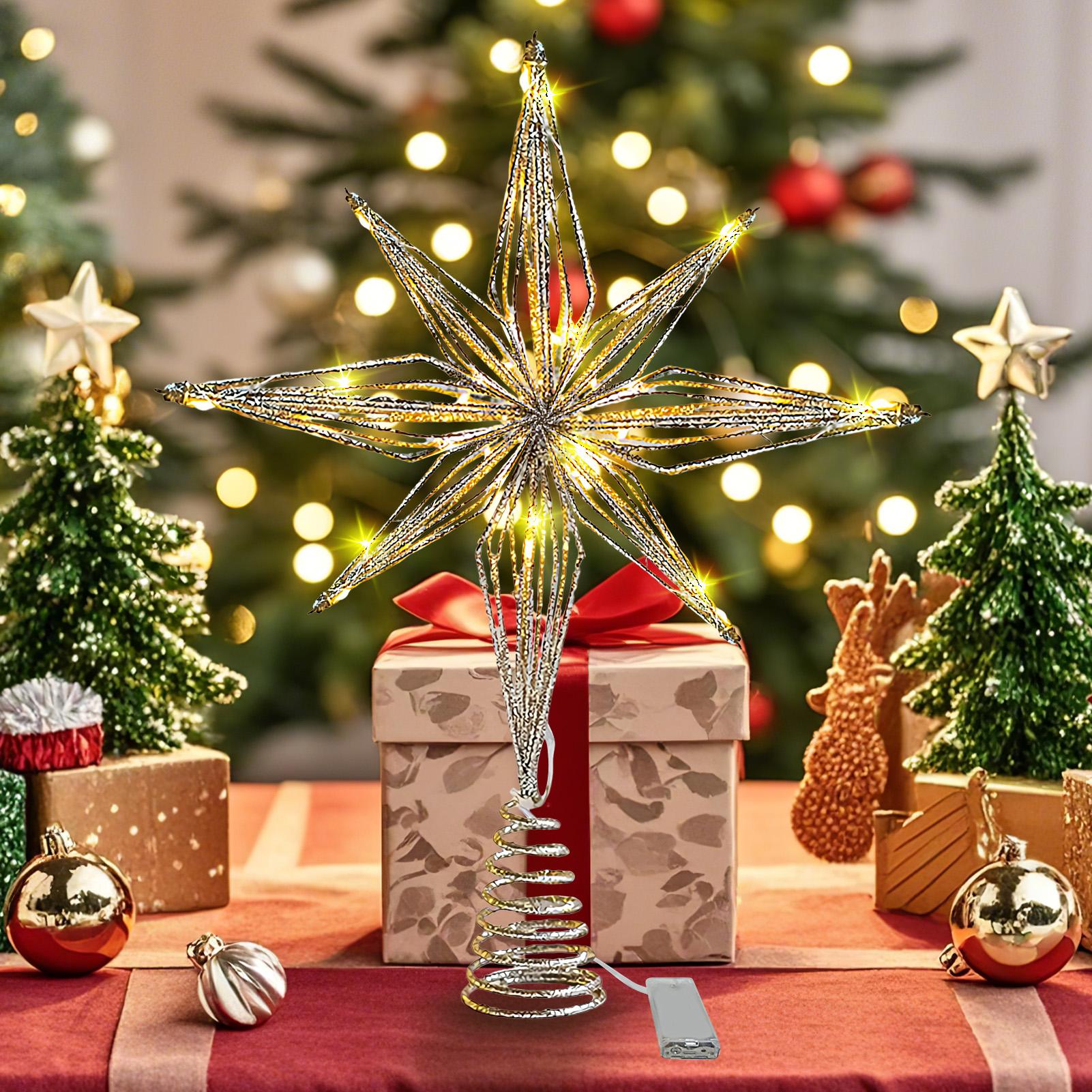 Christmas Tree Topper 3D Star  - Star Tree Topper 评论和价格