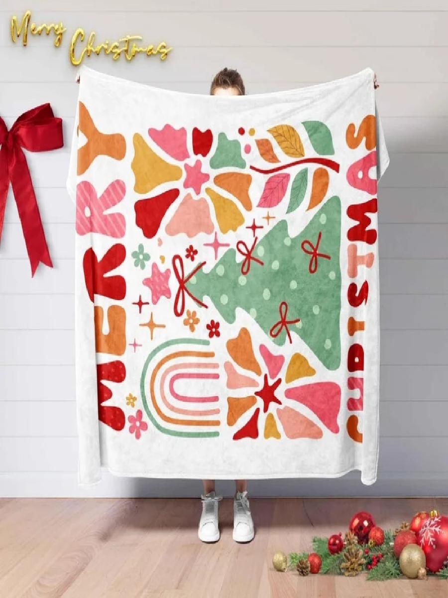 Merry Christmas Flannel Blanke - Christmas Throw Blanket 评论和价格
